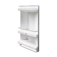 ราคา QUEEN ชั้นวางของเข้ามุม 3 ชั้น รุ่น SH-CAB-C03-WT ขนาด 30 x 14 x 60 ซม. สีขาว (Y001910)