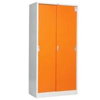 ราคา TAIYO ตู้บานเลื่อนสูงทึบ รุ่น SD-723D สีขาวสลับส้ม (Y095618)