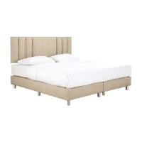 ราคา INDEX LIVING MALL เตียงนอน PVC รุ่นเวอร์ติซ สีครีม ขนาด 6 ฟุต (YA26983)