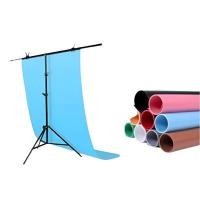ราคา ฉากถ่ายรูปและขาตั้งฉากถ่ายสินค้า PVC รุ่น GDG-0056 ขนาด 100x200ซม (คละสี) (YC33996)