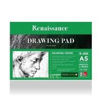 ราคา RENAISSANCE สมุดวาดเขียน รุ่น R-208 ผิวเรียบ 200 แกรม ขนาด A5 จำนวน 15 แผ่น (1095116)