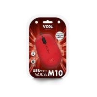 ราคา VOX เมาส์ M10 สีแดง มีสาย ความละเอียด 1000/1600/2000 dpi รองรับหลายระบบปฏิบัติการ (4094927)