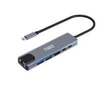ราคา NEO อุปกรณ์ต่อพ่วง Hub USB 6 พอร์ต รุ่น 3019 (4096610)