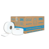 ราคา กระดาษชำระม้วนใหญ่ หนา 2 ชั้น Correct ความยาว 300 เมตร แพ็ค 3 ม้วน x 4 แพ็ค [ยกลัง] (YA06692)