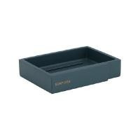 ราคา INDEX LIVING MALL จานรองสบู่ รุ่นโอเชี่ยน สีฟ้าเข้ม (YA29504)