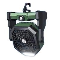 ราคา พัดลมแคมป์ปิ้งกลางแจ้ง รุ่น CP0055 แบบพกพา พร้อมไฟ LED แบตเตอรี่ชาร์จได้ (YC27918)