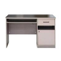 ราคา KASSA โต๊ะทำงานท็อปกระจก 2 ลิ้นชัก สีเทา-ครีม (YD03107)