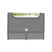 ราคา DILOKO แฟ้มหีบเพลง A4 (12 ช่อง) เทา รุ่น DF003 (6093035)