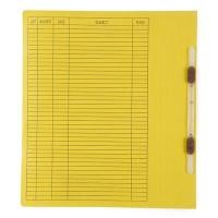ราคา แฟ้มเจาะสันพับ A4 ลิ้นพลาสติก เหลือง ใบโพธิ์ 403 (6110066)