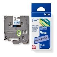 ราคา BROTHER เทปพิมพ์อักษร (Tape Pump) TZE-521 9 มม. สีดำพื้นน้ำเงิน (8060599)