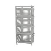 ราคา ชั้นวางของแบบมีล้อ 4 ชั้น DKW HH-1070/4W (สีเทา) (Y095884)