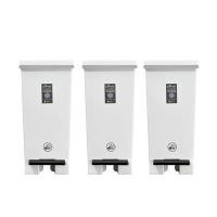 ราคา DKWCOMPANY ชุดถังขยะขาเหยียบ รุ่น SAAN SOFT CLOSE 10 ลิตร HH-2605IS-3 สีขาว (แพ็ค 3 ใบ) (YD04776)