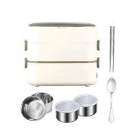 ราคา YOTEX กล่องข้าวไฟฟ้าสองชั้น รุ่น HMEL0145 ขนาด 260 มม. x 280 มม. x 130 มม. รับประกันสินค้า 1 ปี (YC32517)