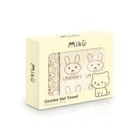 ราคา MIKU ชุดเซ็ตผ้าขนหนูเหลือง ลายกระต่าย (ผ้าเช็ดตัว 70x140 ซม. + ผ้าเช็ดผม 35x75 ซม.) (YD09011)