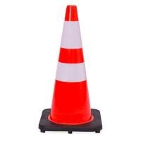 ราคา PVC-70B กรวยจราจร ฐานถ่วงน้ำหนักคาดแถบสะท้อนแสง (Y002520)