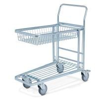 ราคา ST8753-KB รถเข็น 2 ชั้น ตะกร้าพับได้ ติดเบรก 2 ล้อ (Y010386)