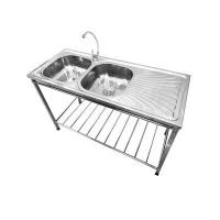 ราคา ซิงค์ขาตั้ง 2 หลุม 1 ที่พัก Tecnostar TNS STT 12050 (Y018818)