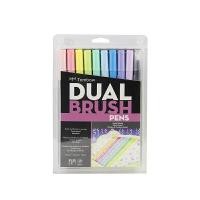 ราคา ชุดปากกาพู่กัน 2 หัว TOMBOW 10 ด้าม AB-T10CPT Pastel 10 ด้าม (Y095298)