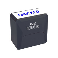 ราคา ตรายางหมึกในตัว "CHECKED" แซนด์คิง สีดำ 38 x 14 mm (Y098840)