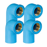 ราคา ข้องอเกลียวในทองเหลือง ขนาด 1/2" (4 หุน) DSAI ดีเอสเอไอ 1 เเพ็ค (YA03254)