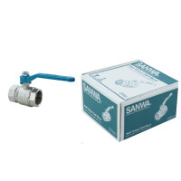 ราคา บอลวาล์ว SANWA ขนาด 1.1/4 (1 นิ้ว สองหุน) ทองเหลือง 1 กล่อง (YA03351)