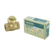 ราคา สวิงเช็ควาล์วซันวา SANWA ขนาด 3/4 (หกหุน) ทองเหลือง 1 กล่อง (YA03358)