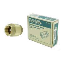 ราคา สปริงเช็ควาล์วซันวา SANWA ขนาด 3/4 (6หุน) ทองเหลือง 1 กล่อง (YA03365)
