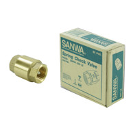 ราคา สปริงเช็ควาล์วซันวา SANWA ขนาด 1/2 (4หุน) ทองเหลือง 1 กล่อง (YA03364)