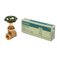 ราคา ประตูน้ำ ซันวา SANWA ขนาด 1/2 (4หุน) ทองเหลือง 1 กล่อง (YA03372)