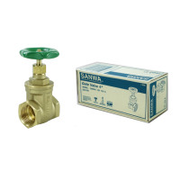 ราคา ประตูน้ำ ซันวา SANWA ขนาด 4 (4นิ้ว) ทองเหลือง 1 กล่อง (YA03380)