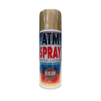 ราคา สีสเปรย์อเนกประสงค์ เอทีเอ็ม (ATM SPRAY) NO.A228 GOLD สีทอง จำนวน 1 กระป๋อง (YA04054)