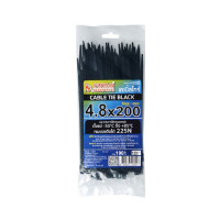 ราคา 100 ชิ้น/แพ็ค เคเบิ้ลไทร์ สีดำ SUMO ขนาด 8 นิ้ว ( 200 x ซูโม่ (YA30701)