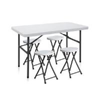 ราคา MC ชุดโต๊ะเก้าอี้พับอเนกประสงค์ รุ่น MC-120SP+MC-20C*4 ขนาด โต๊ะ 120x60x74 ซม. เก้าอี้ 31x31x45 ซม. (YA42680)