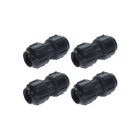 ราคา ข้อต่อตรง 15มิล (4หุน) UHM ข้อต่อพีบี PB ตราPBP ระบบสวมล็อค (แพ็ค4ชิ้น) (YA44092)