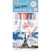 ราคา ZEBRA ปากกาเจล+เน้นข้อความ Travel France ซีบร้า แพ็ค (5 ด้าม/เซ็ต) (YA44579)