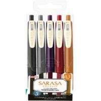 ราคา ZEBRA ปากกาเจล รุ่น SARASA VINTAGE SET B 5 สี 0.5 มม. (YB16447)