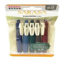 ราคา ZEBRA ปากกาเจล รุ่น SARASA VINTAGE SET 5 สี ขนาด 0.5 มม. (YB16443)
