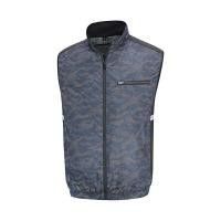 ราคา เสื้อพัดลมแขนกุดกันแดด รุ่น PM001 สีน้ำเงินลายพราง ไซส์ 2XL (YC03309)