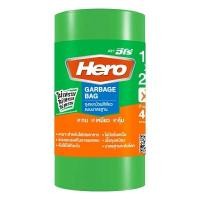 ราคา HERO ถุงขยะม้วน ECO สีเขียว ขนาด S 18x20 นิ้ว (40 ใบ) แพ็ค (0A00493)