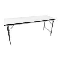 ราคา โต๊ะพับขาโครเมียมหน้าโฟเมก้า STG ขนาด 180 x 60 ซม. สีขาว (Y085062)