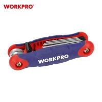 ราคา ชุดประแจแอลหกเหลี่ยมแบบพับ WORKPRO ชุดประแจแอลหัวสกรูท็อคพับได้, ชุดประแจหกเหลี่ยมบอลพับได้ - WP222023 (YA16989)