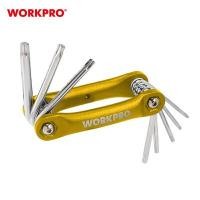 ราคา ชุดประแจแอลหกเหลี่ยมแบบพับ WORKPRO ชุดประแจแอลหัวสกรูท็อคพับได้, ชุดประแจหกเหลี่ยมบอลพับได้ - WP222025 (YA16988)