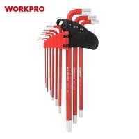 ราคา ชุดประแจแอลหกเหลี่ยม WORKPRO ชุดประแจหกเหลี่ยม (หัวบอล / หัวทอร์ค) - WP222017 (YA16995)