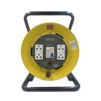 ราคา ล้อเก็บสายไฟเหล็ก 4 ช่อง เบรกเกอร์ ยาว 20 เมตร ซันเทค BC2520 ชิ้น (YD05233)