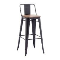 ราคา เก้าอี้บาร์พร้อมพนักพิง KASSA รุ่น SM-1025L สีดำ (Y077367)