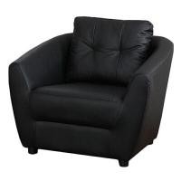 ราคา โซฟา PVC 1 ที่นั่ง INDEX LIVING MALL รุ่นแมกซ์ - สีดำ (Y082702)