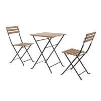 ราคา FONTE ชุดโต๊ะเก้าอี้สนามไม้อะคาเซีย รุ่น DT-SET211 สีไม้ธรรมชาติ (ชุด 3 ชิ้น) (YB95034)