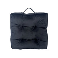 ราคา เบาะรองนั่ง KASSA HOME รุ่น Velvet ขนาด 50 x 50 ซม. สีดำ (YA01506)