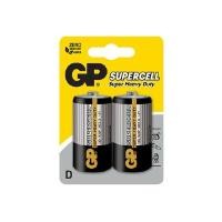 ราคา GP BATTERY ถ่านคาร์บอน Carbon Zinc Supercell รุ่น D x 2 (2 ก้อน) (YA26008)