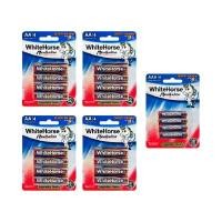 ราคา ถ่านม้าขาวอัลคาไลน์ AA,AAA 4+1 แพ็ค (4pcs/pack) (YC63650)